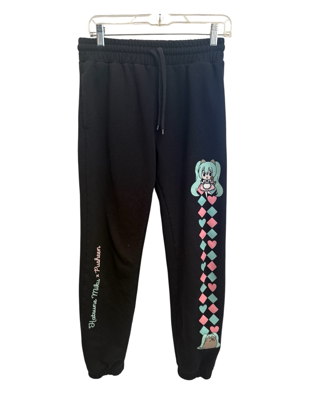 Hatsune Miku x Pusheen jogger pants